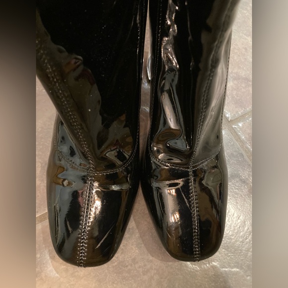 Patent Leather High Heel Black Boots By YOKI - Picture 3 of 5